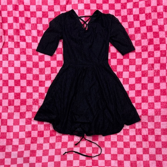 love, Fire Dresses & Skirts - love, Fire Black Women’s Elegant Textured Dress